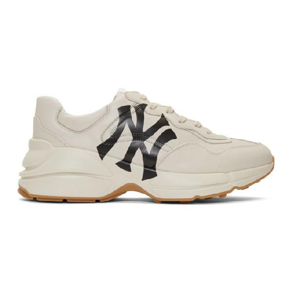 Gucci Кожаные кроссовки Rhyton NY YANKEES