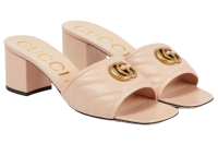 Gucci КОЖАНЫЕ МЮЛИ GG MATELASSÉ