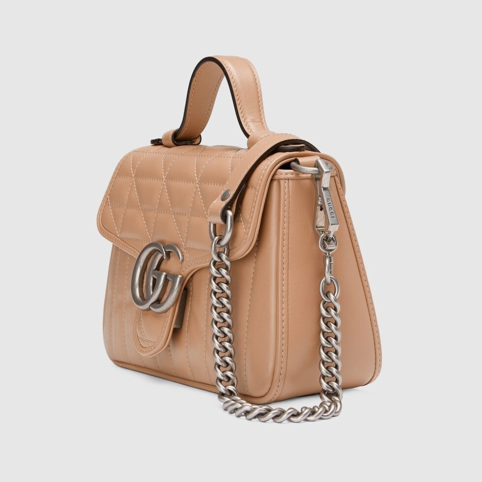 Мини-сумка Gucci GG Marmont с ручкой сверху