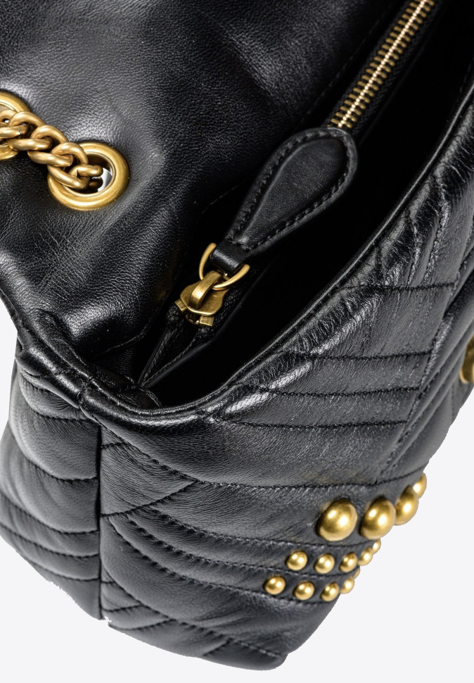 СУМКА Pinko MINI LOVE BAG PUFF WOVEN STUDS