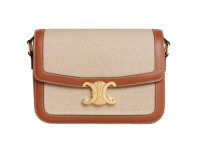 СУМКА Celine CLASSIQUE TRIOMPHE ИЗ ТЕКСТАЛЯ И ТЕЛЯЧЬЕЙ КОЖИ
