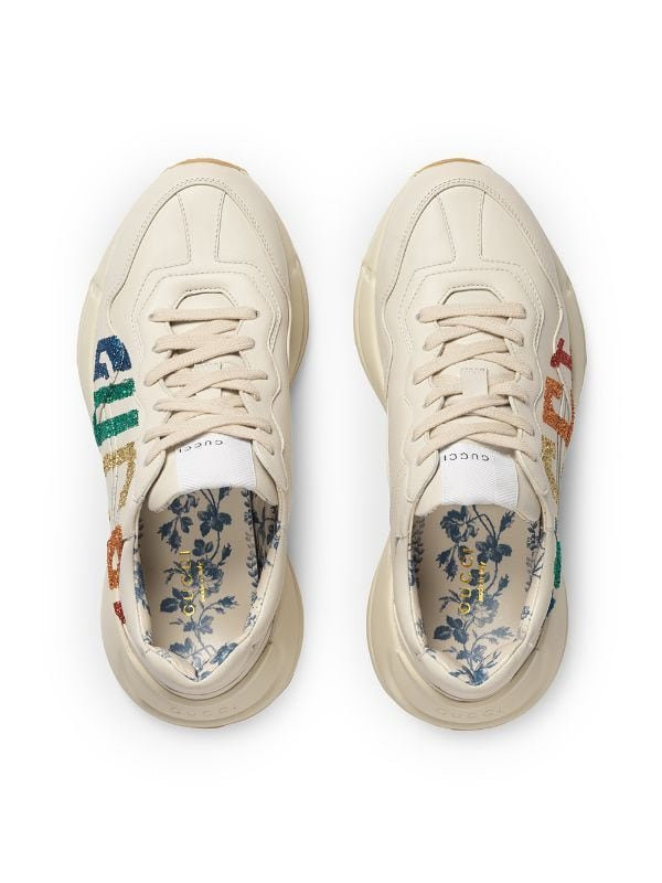 Gucci кроссовки Rhyton с логотипом