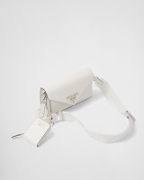 Мини-сумка-конверт Prada из сафьяновой кожи
