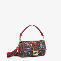 Сумка из ткани Fendi FF с вышивкой Astrology