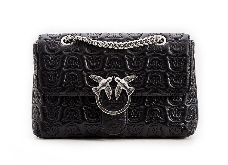 Сумка PINKO LOVE BAG MONOGRAM из кожи наппа