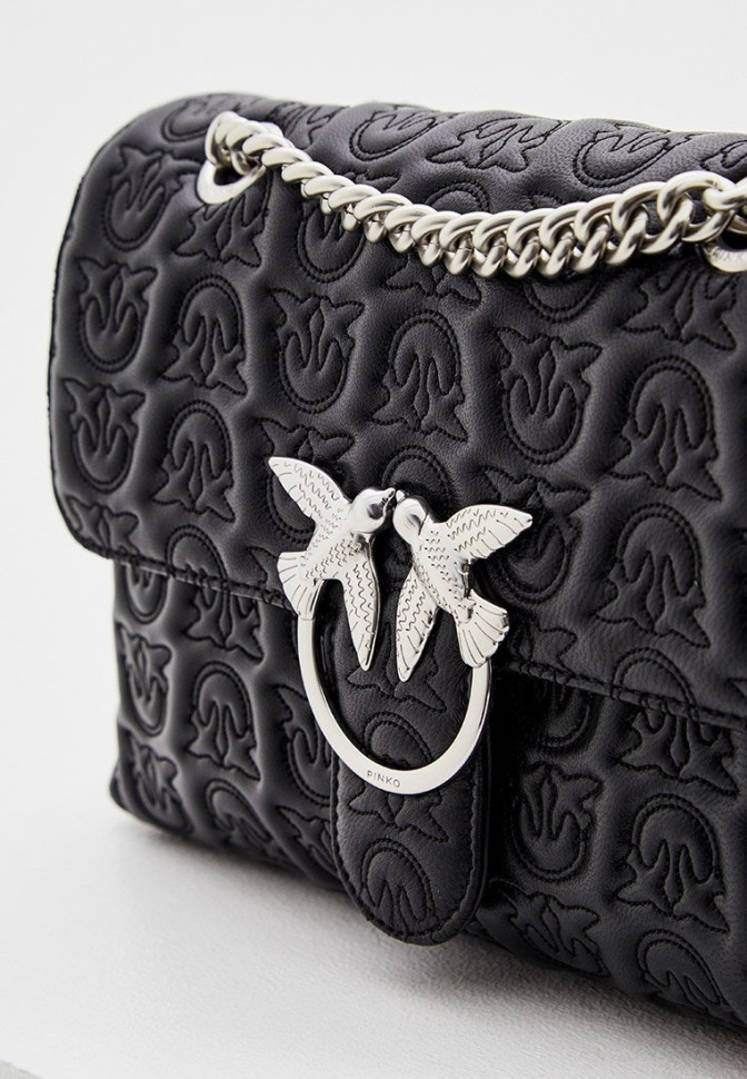 Сумка PINKO LOVE BAG MONOGRAM из кожи наппа