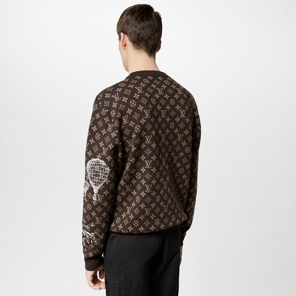 Пуловер Louis Vuitton с узором Monogram