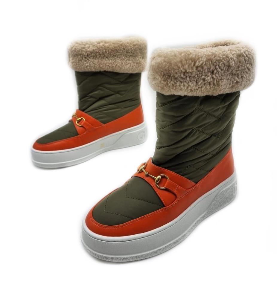 Кожаные сапоги Gucci Denvee