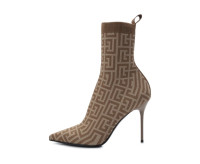 Текстильные ботильоны Balmain Skye Monogram