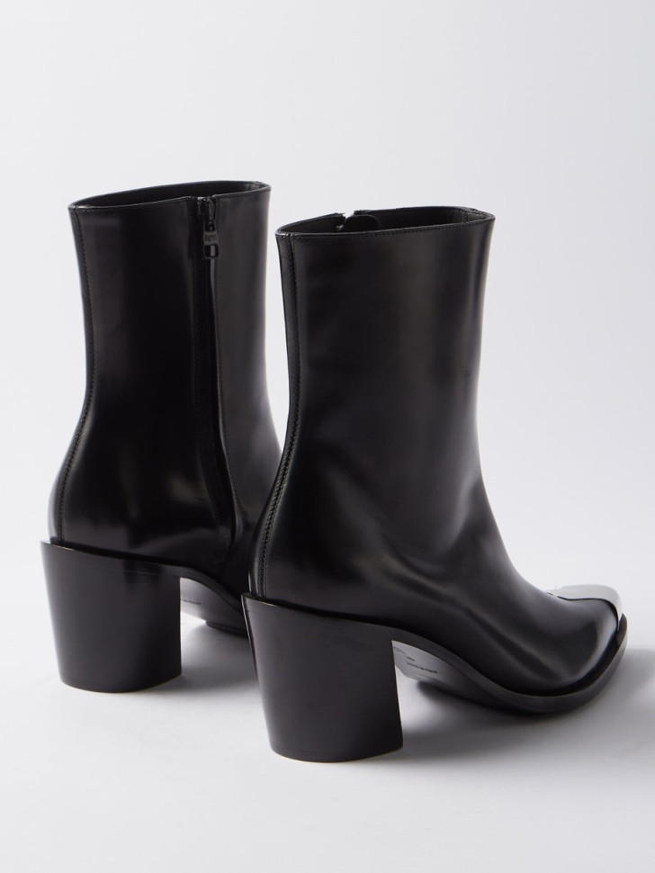 Кожаные сапоги Alexander McQueen