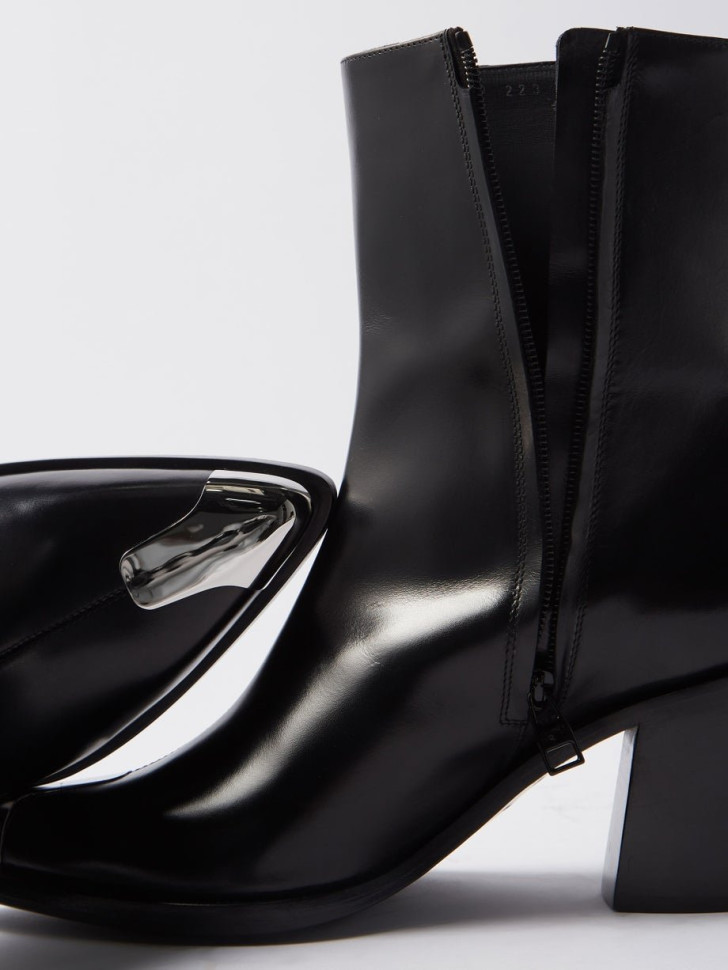Кожаные сапоги Alexander McQueen