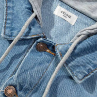 Куртка джинсовая Celine свободная с капюшоном