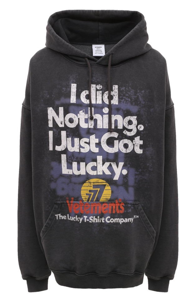 Худи VETEMENTS хлопковое