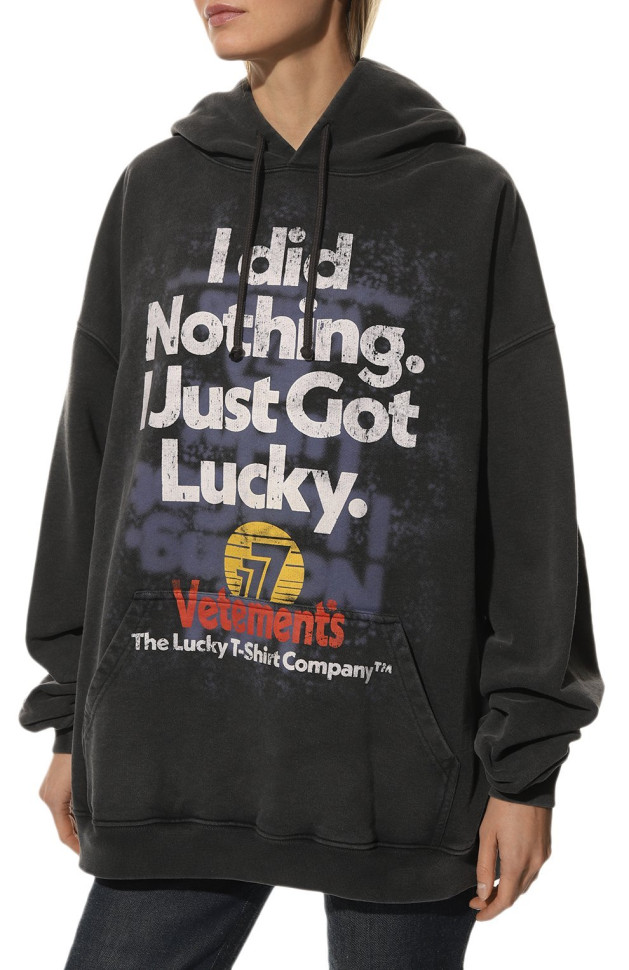 Худи VETEMENTS хлопковое