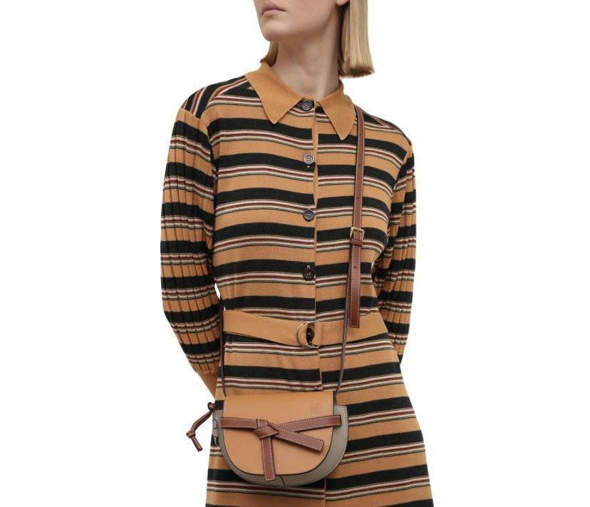 Кожаная сумка Loewe Gate