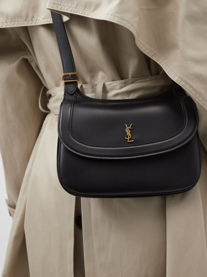 Сумка через плечо Saint Laurent Charlie YSL с логотипом