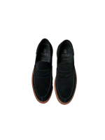 Brunello Cucinelli Пенни-лоферы из окрашенной вручную замши