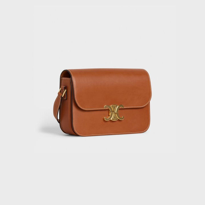 СУМКА Celine CLASSIQUE TRIOMPHE ИЗ НАТУРАЛЬНОЙ ТЕЛЯЧЬЕЙ КОЖИ