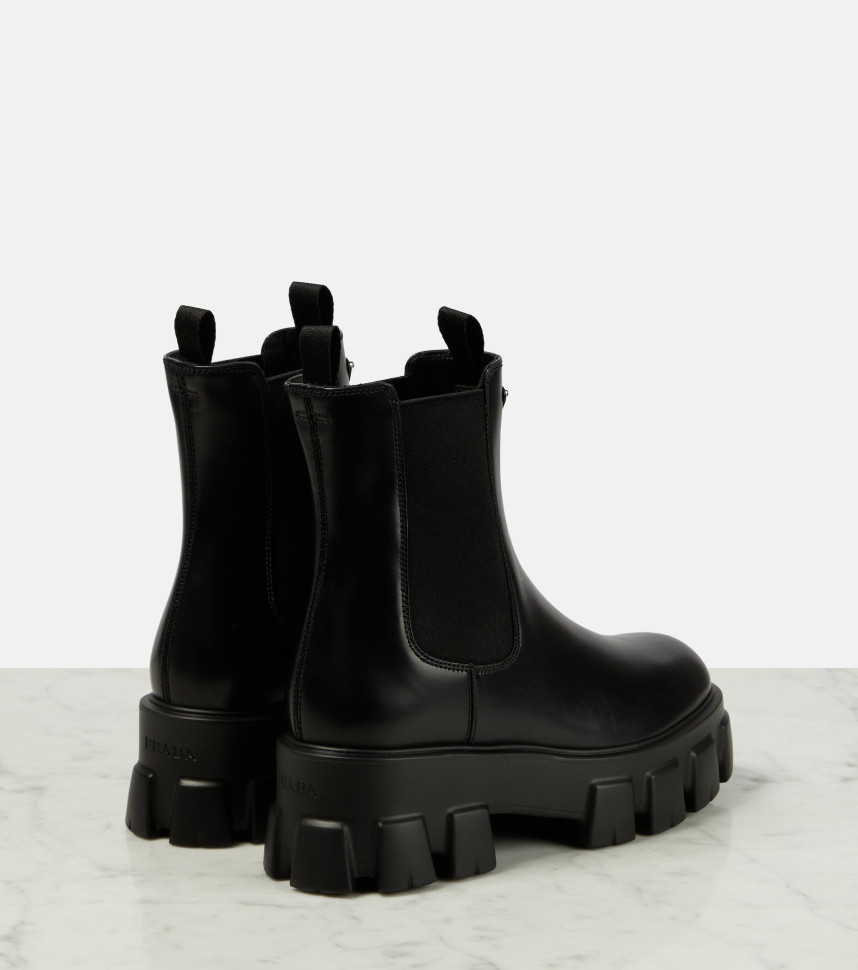 Кожаные челси Prada Monolith