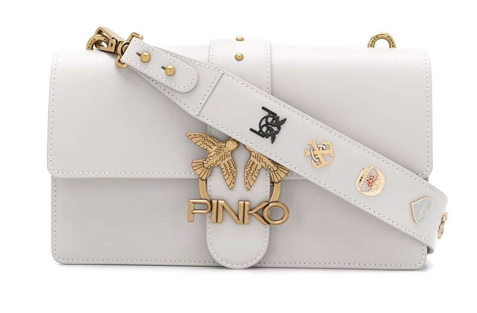 СУМКА Pinko CLASSIC LOVE BAG ICON SIMPLY С КОЖАНЫМ ПЛЕЧЕВЫМ РЕМНЕМ