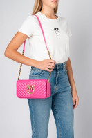 СУМКА MINI Pinko LOVE BAG CLICK BAGUETTE CHEVRON