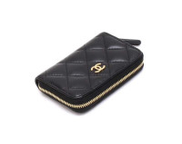 Кошелек Chanel для карт и монет на молнии