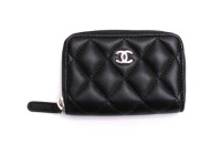 Кошелек Chanel для карт и монет на молнии