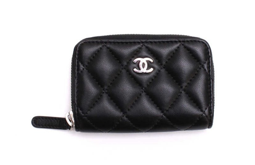 Кошелек Chanel для карт и монет на молнии