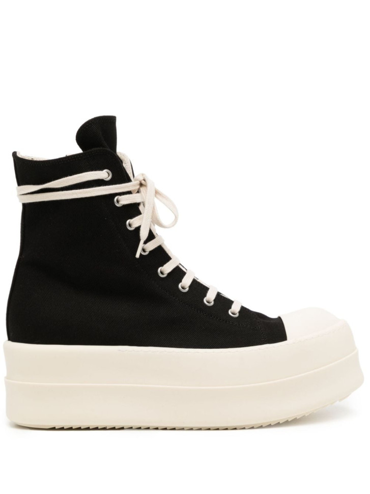 Rick Owens DRKSHDW Высокие кеды Double Bumper