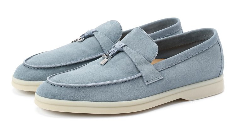 Loro Piana Замшевые лоферы Summer Charms Walk
