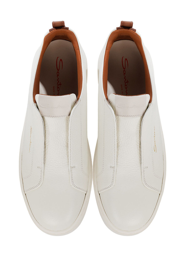 Santoni Кожаные кеды