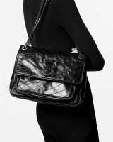 Кожаная сумка через плечо SAINT LAURENT Niki medium