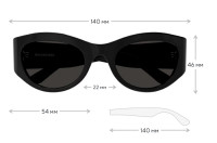 Солнцезащитные очки Balenciaga BB 0330SK 001 1