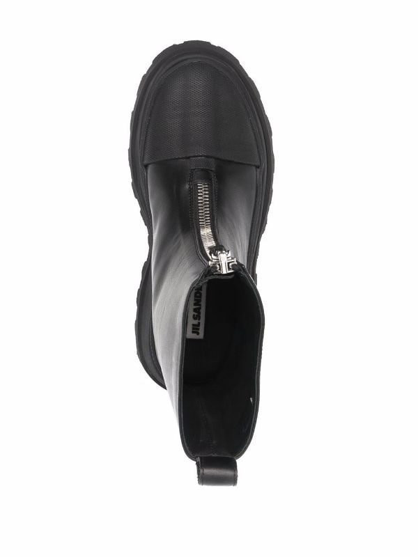 Кожаные сапоги Jil Sander
