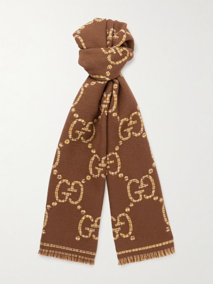 Шарф Gucci Шерстяной с логотипом