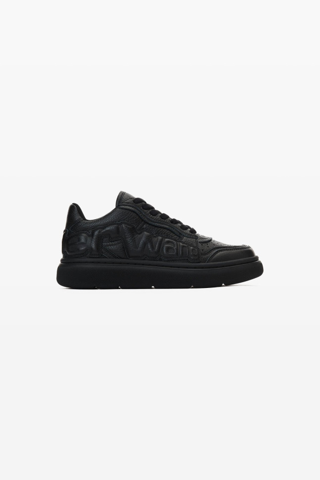 ALEXANDER WANG Кроссовки из галечной кожи с логотипом