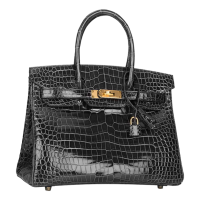 СУМКА Hermes CROCODILE NILOTICUS LISSE GRAPHITE GHW