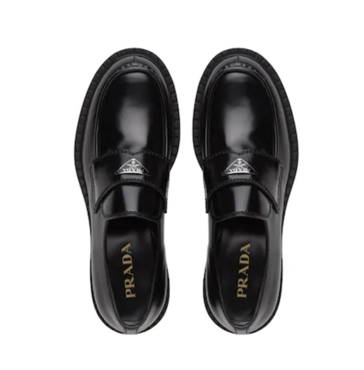 Prada Лоферы из полированной кожи