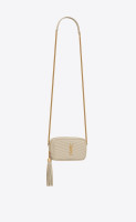 МИНИ-СУМКА Saint Laurent LOU ИЗ СТЕГАНОЙ КОЖИ GRAIN DE POUDRE С ТИСНЕНИЕМ