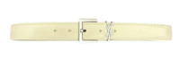 Ремень кожаный Saint Laurent Narrow Monogram