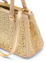 Мини-сумка-тоут Prada Galleria с кристаллами