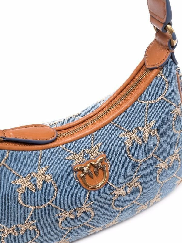 СУМКА Pinko MINI LOVE BAG HALF MOON DENIM LOGO