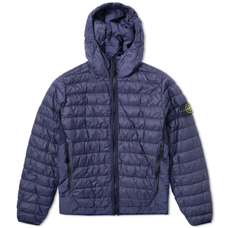 Куртка на пуху STONE ISLAND С КАПЮШОНОМ