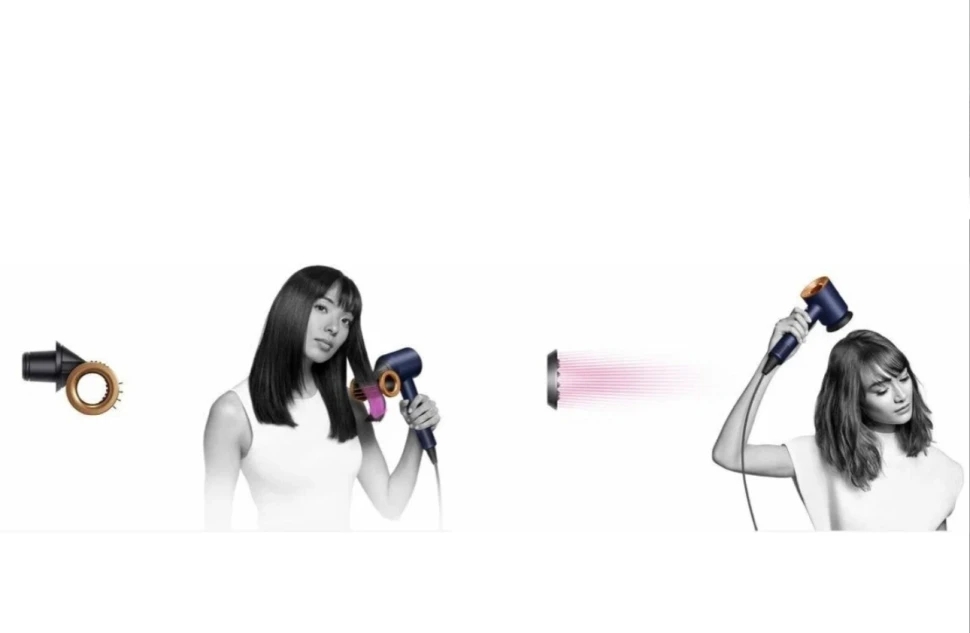 Фен Dyson Supersonic HD15, Синий/Бронзовый