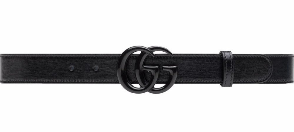 Ремень кожаный Gucci GG MARMONT