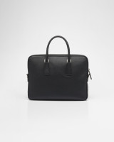 Кожаная сумка Prada для ноутбука