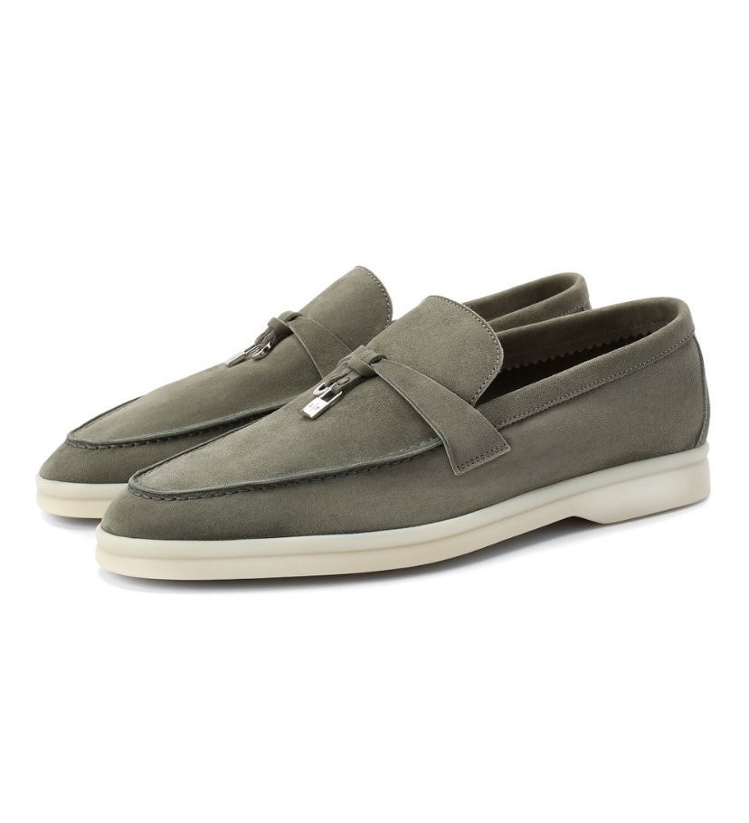 Loro Piana Замшевые лоферы Summer Charms Walk