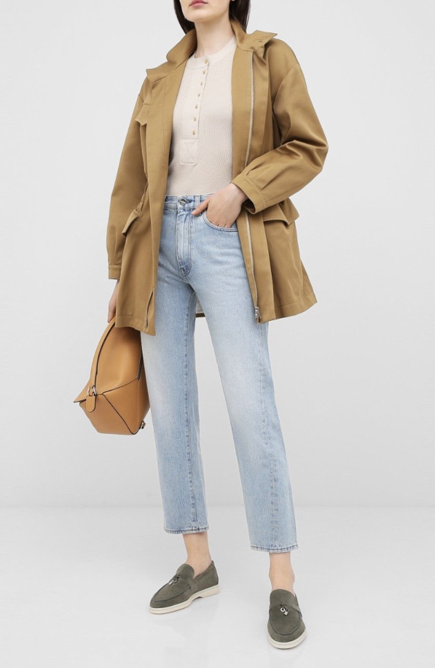 Loro Piana Замшевые лоферы Summer Charms Walk
