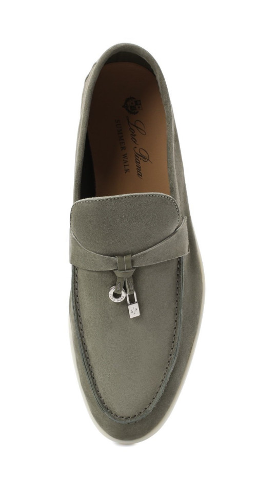 Loro Piana Замшевые лоферы Summer Charms Walk