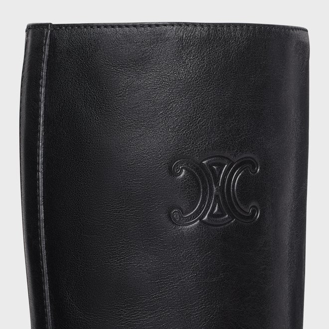 Кожаные сапоги до колена Celine